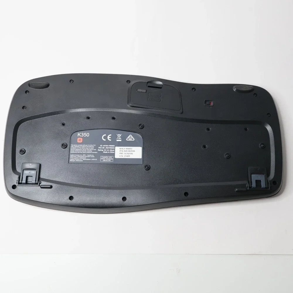 Logitech K350 Wireless Wave Ergonomic Keyboard Black Y-R0053 820-002546